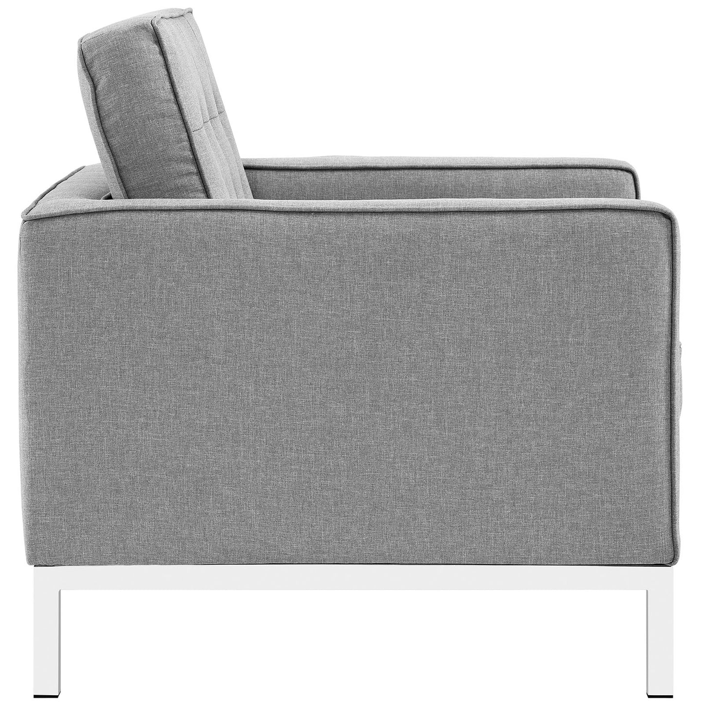 Loft Upholstered Fabric Armchairs Set of 2