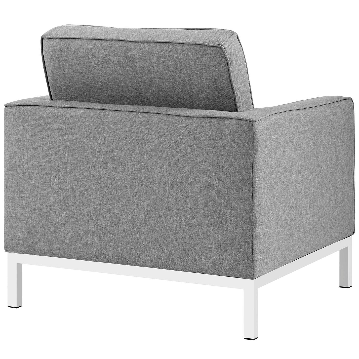 Loft Upholstered Fabric Armchairs Set of 2