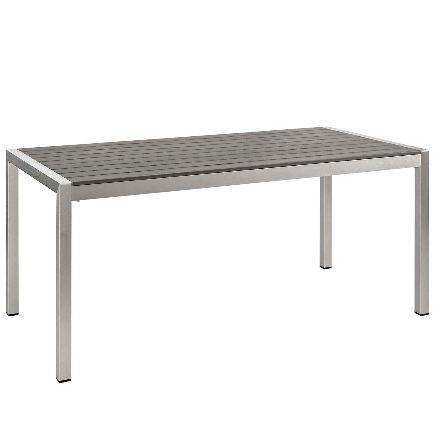 Juego de comedor de aluminio para exteriores de 3 piezas Shore de Modway