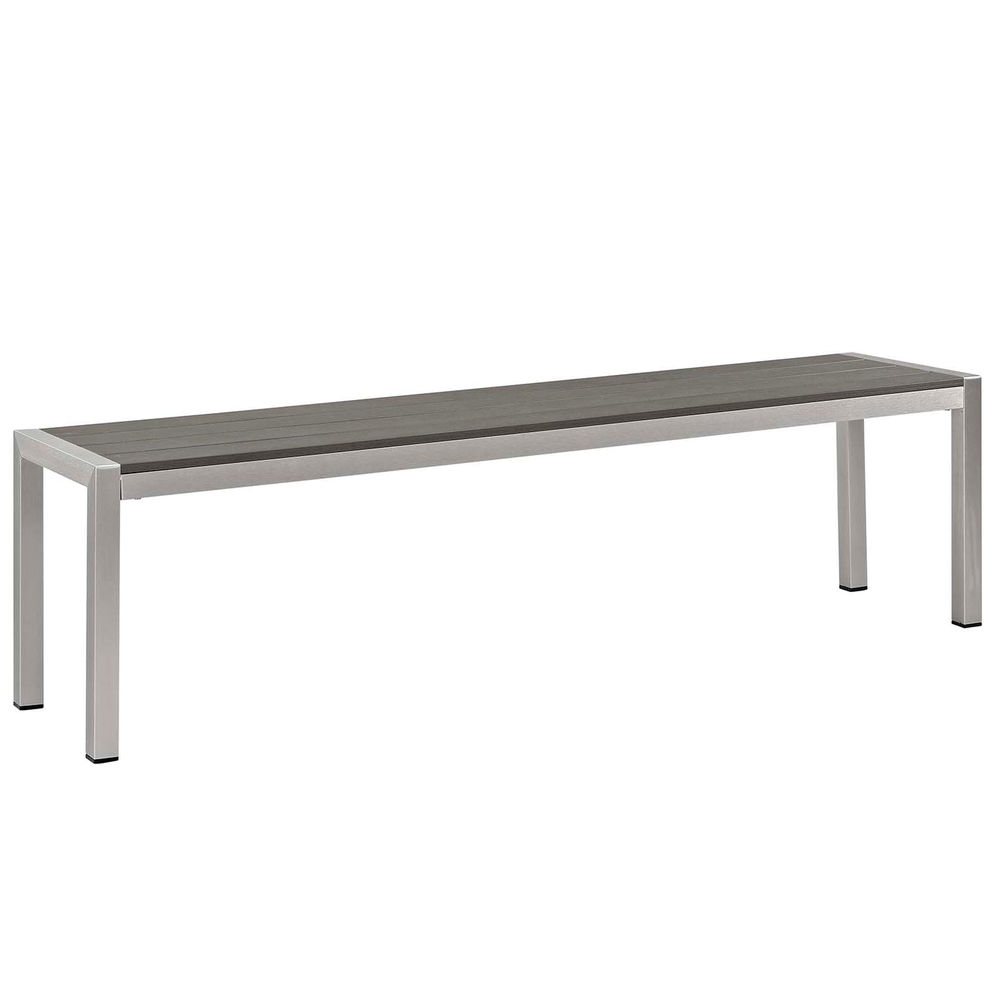 Juego de comedor de aluminio para exteriores de 3 piezas Shore de Modway