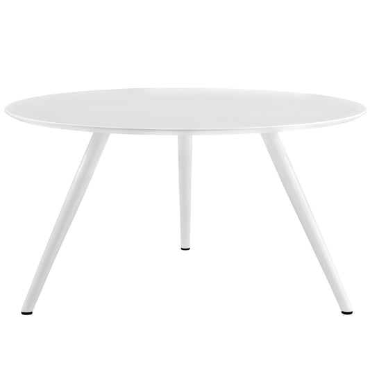 Mesa de comedor Lippa de 54" con base de trípode y tablero de madera redondo de Modway