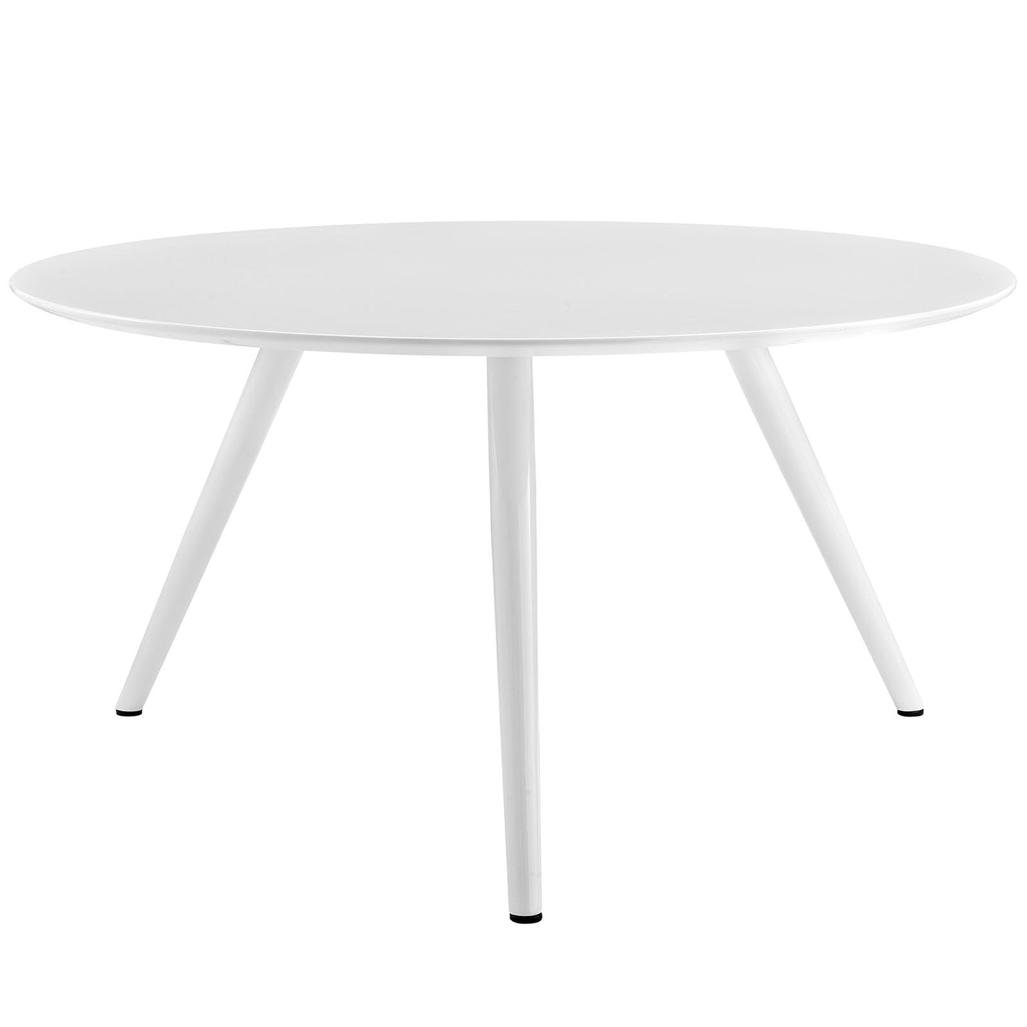 Mesa de comedor Lippa de 54" con base de trípode y tablero de madera redondo de Modway