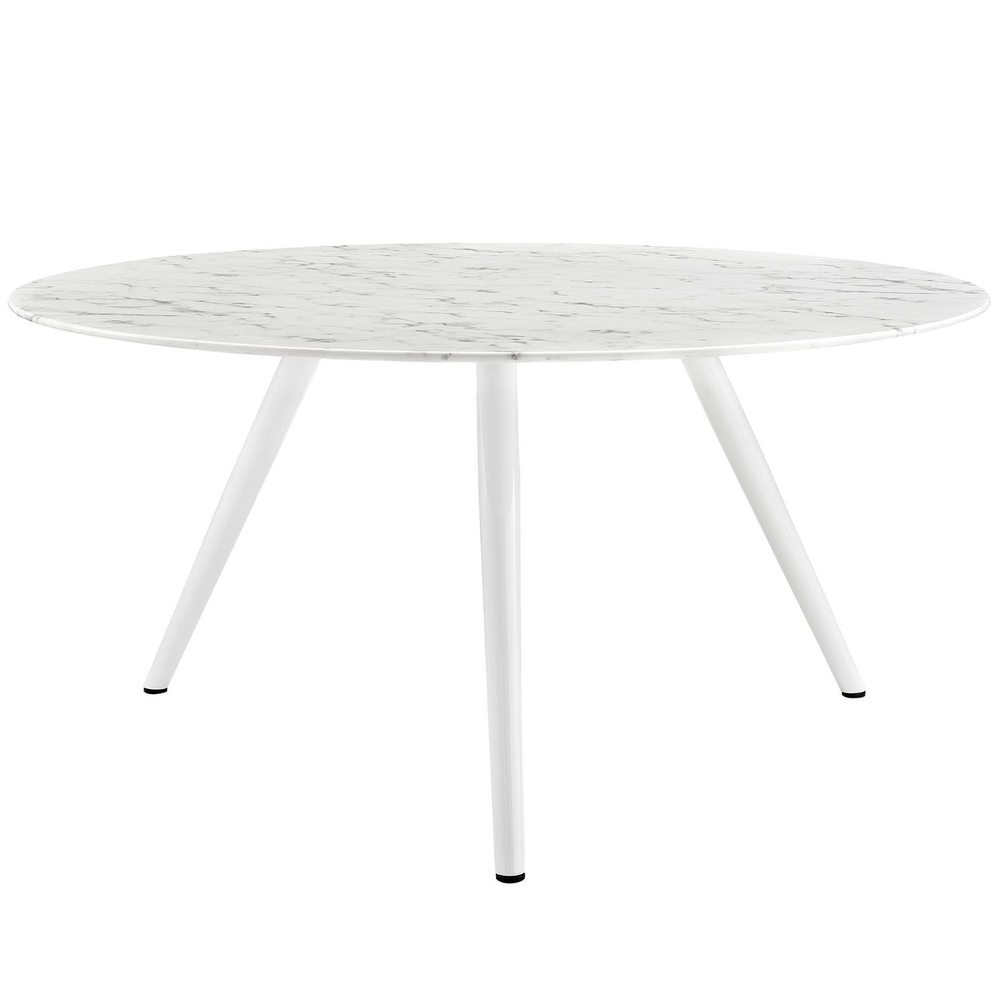 Table à manger ronde en marbre artificiel Lippa de 60 po avec base à trépied par Modway