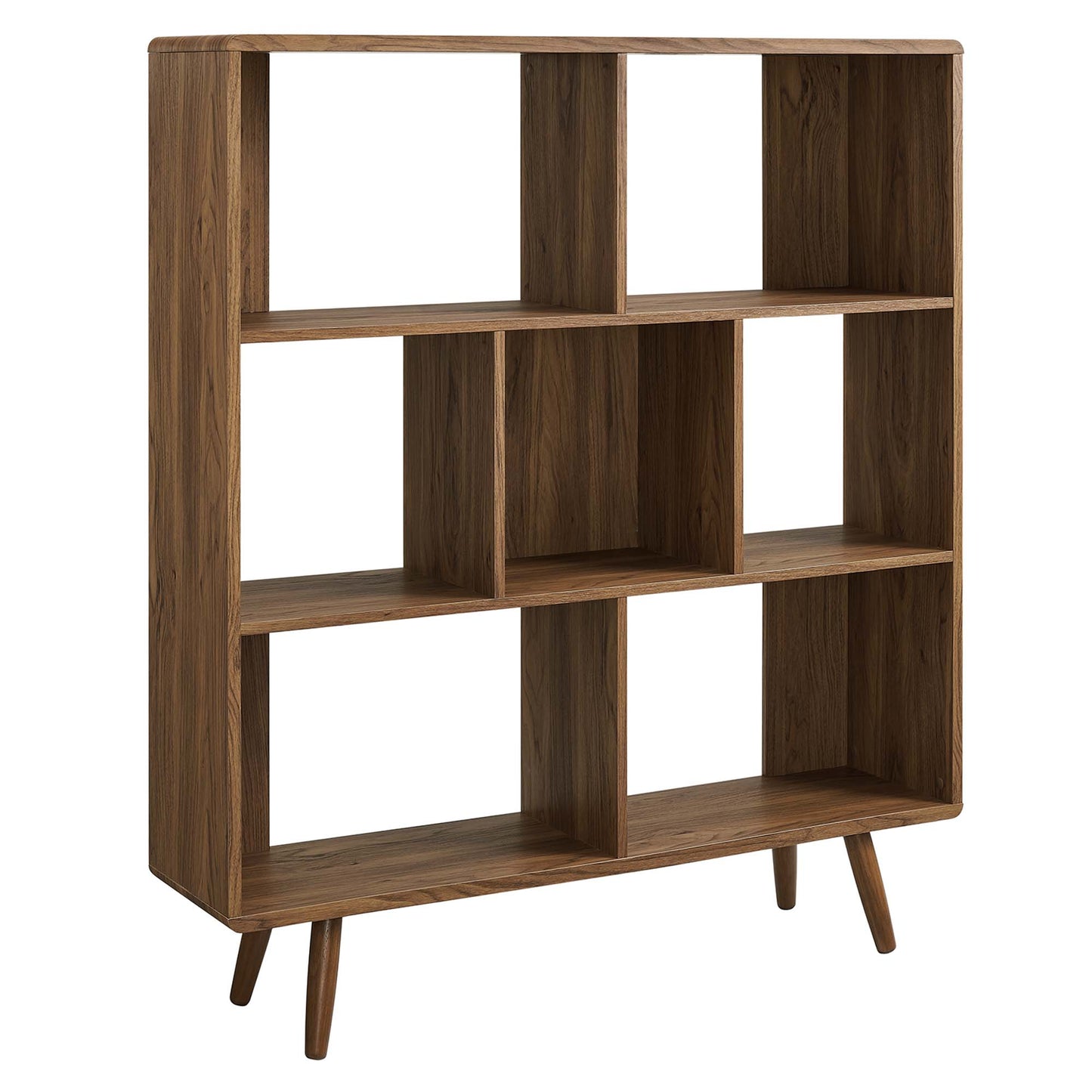 Transmit 7 Shelf Wood Grain Bookcase