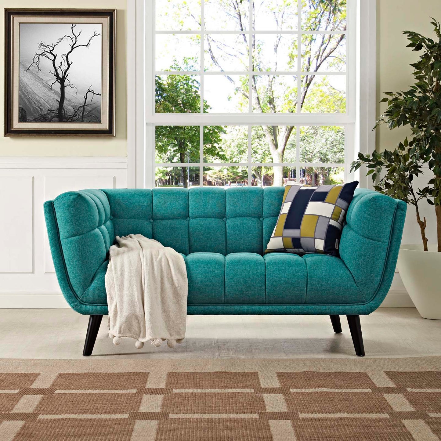 Bestow Upholstered Fabric Loveseat