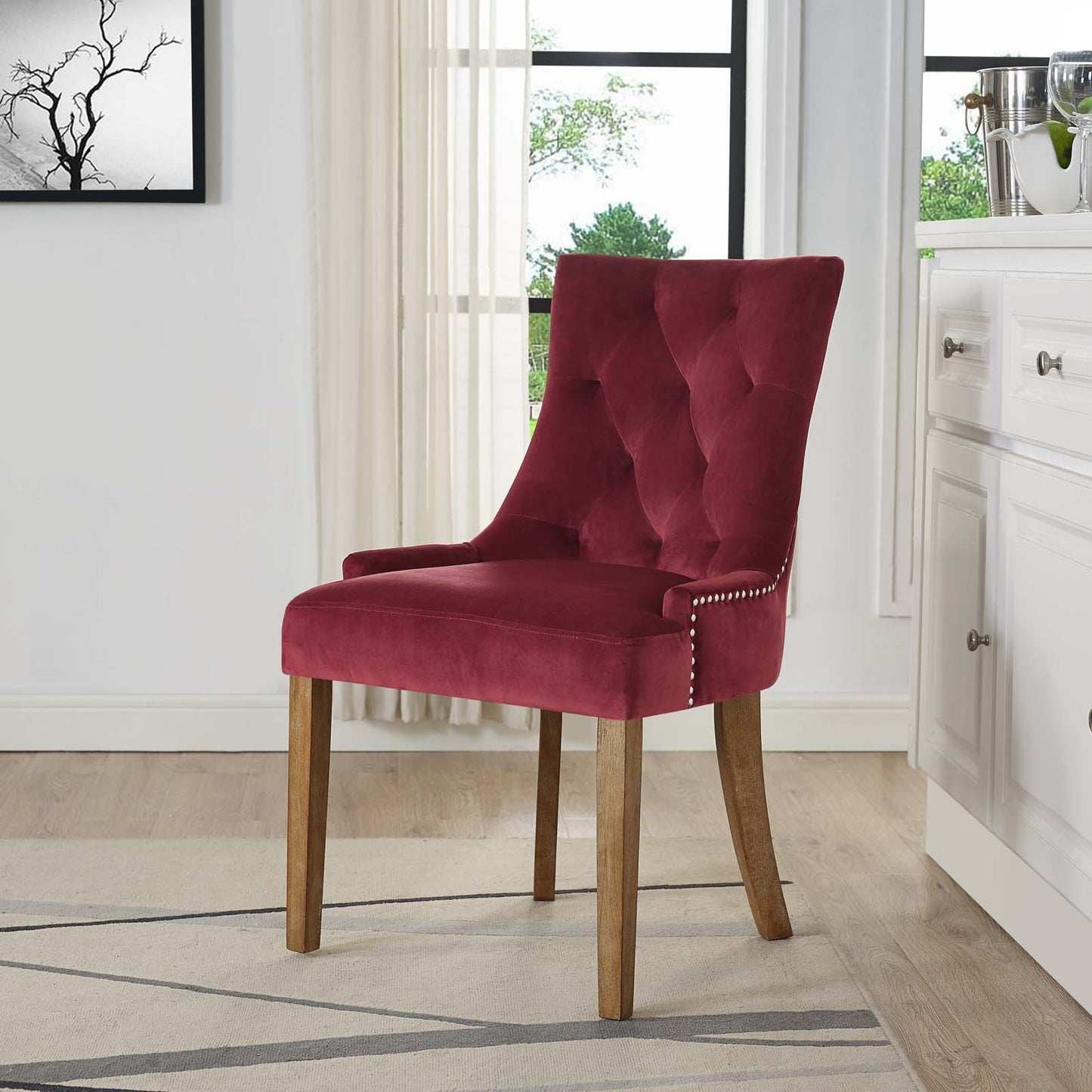 Pose Performance Velvet Dining Chair