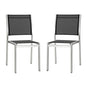 Shore Outdoor Patio Aluminum Side Chair Set of 2