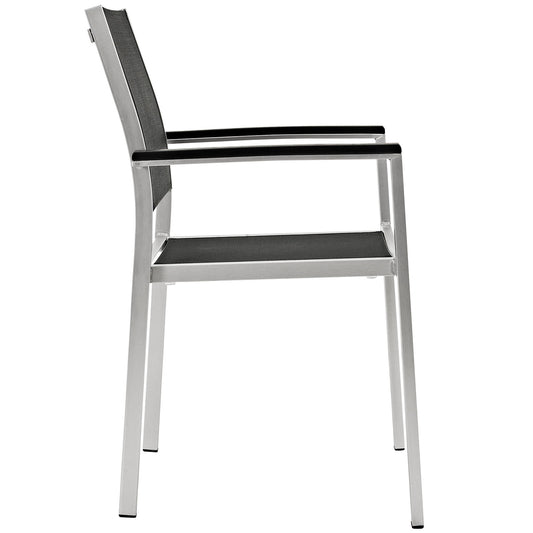 Shore Outdoor Patio Aluminum Dining Chair Set of 2