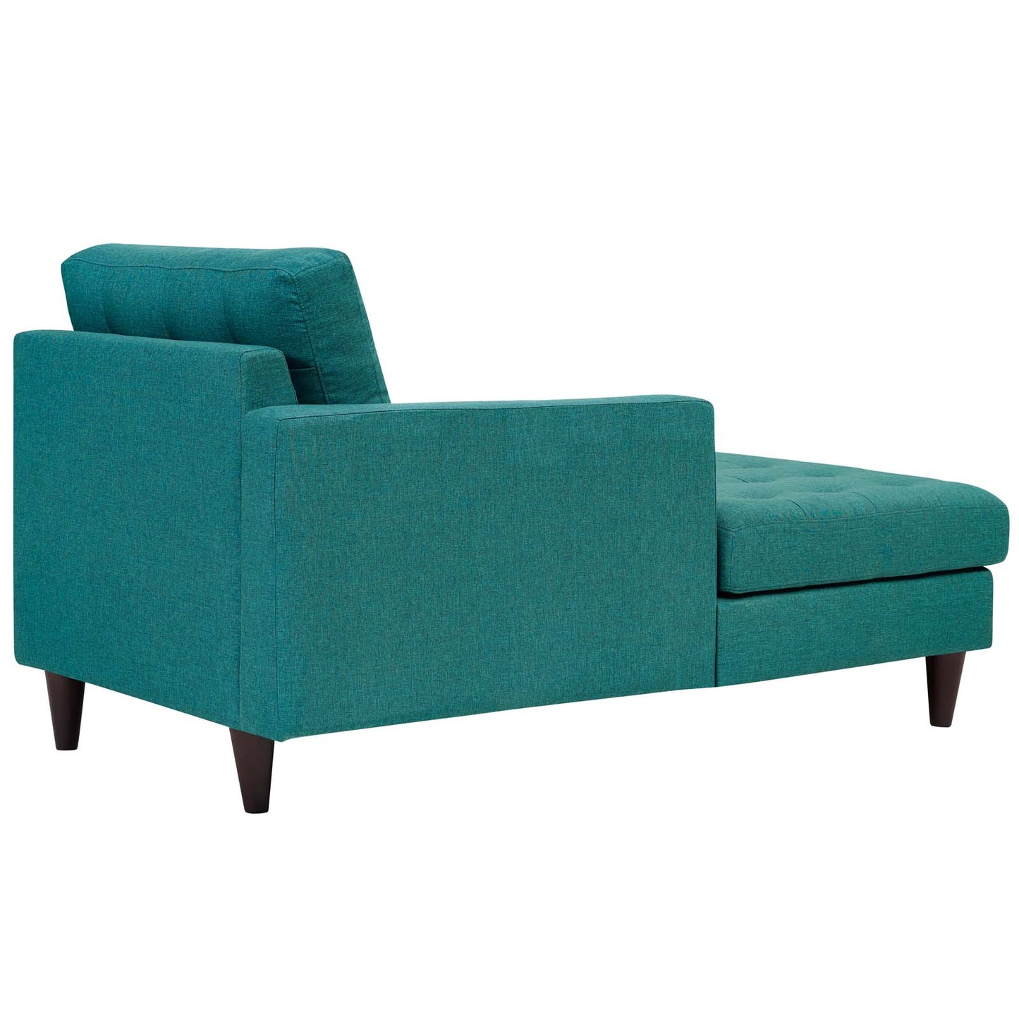 Chaise longue en tissu rembourré avec accoudoir gauche Empress par Modway