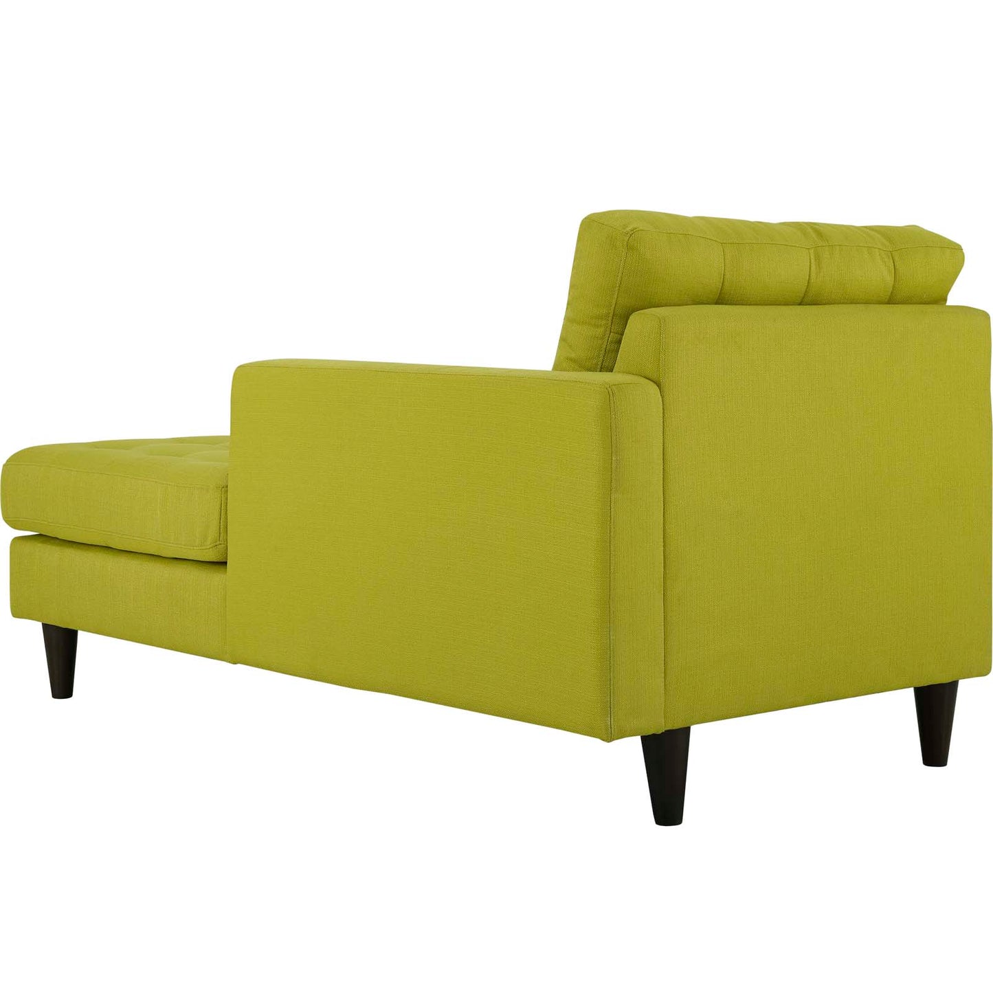 Chaise longue en tissu rembourré avec accoudoir droit Empress par Modway