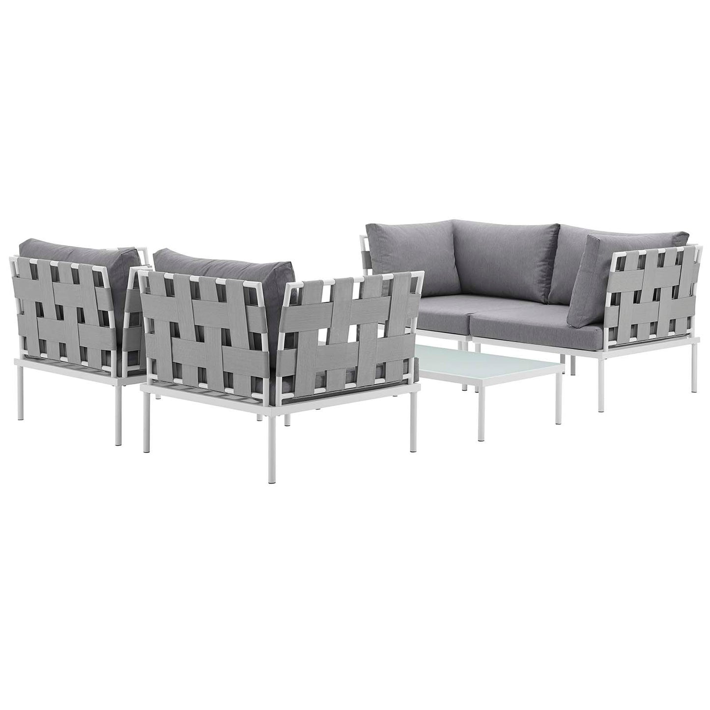 Harmony 5Piece Outdoor Patio Aluminum Sectional Sofa Set