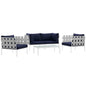 Harmony 5Piece Outdoor Patio Aluminum Sectional Sofa Set