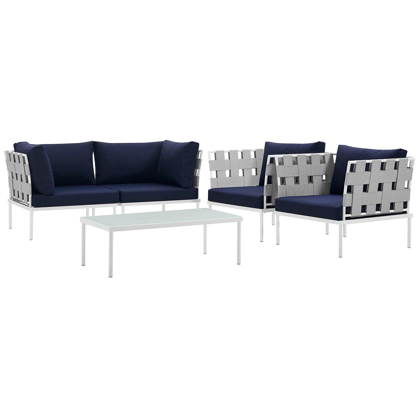 Harmony 5Piece Outdoor Patio Aluminum Sectional Sofa Set