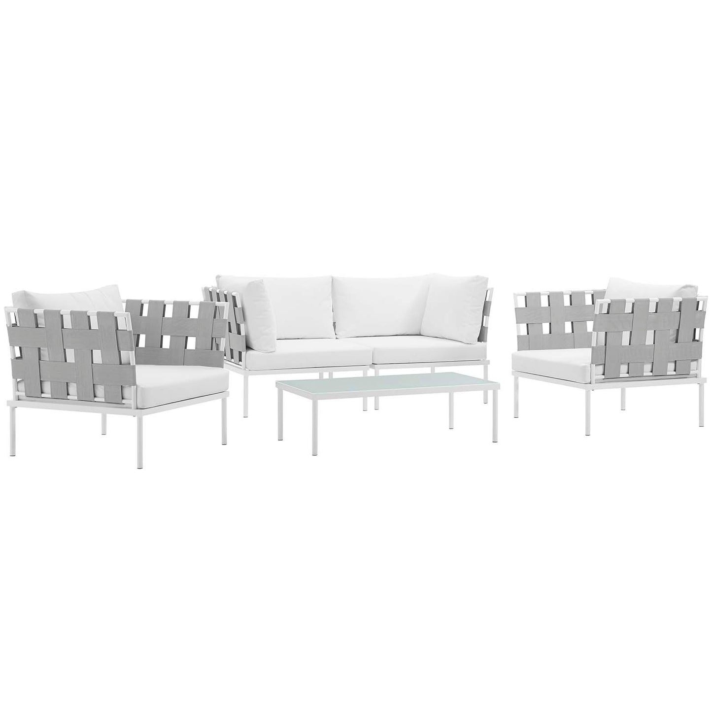 Harmony 5Piece Outdoor Patio Aluminum Sectional Sofa Set