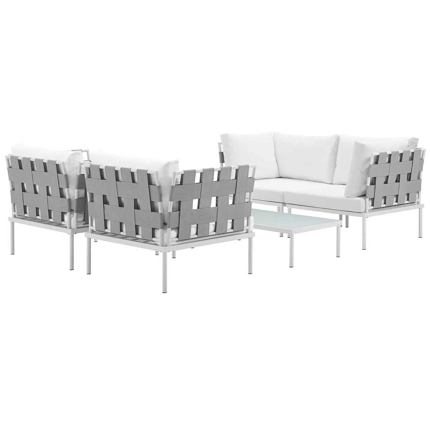 Harmony 5Piece Outdoor Patio Aluminum Sectional Sofa Set