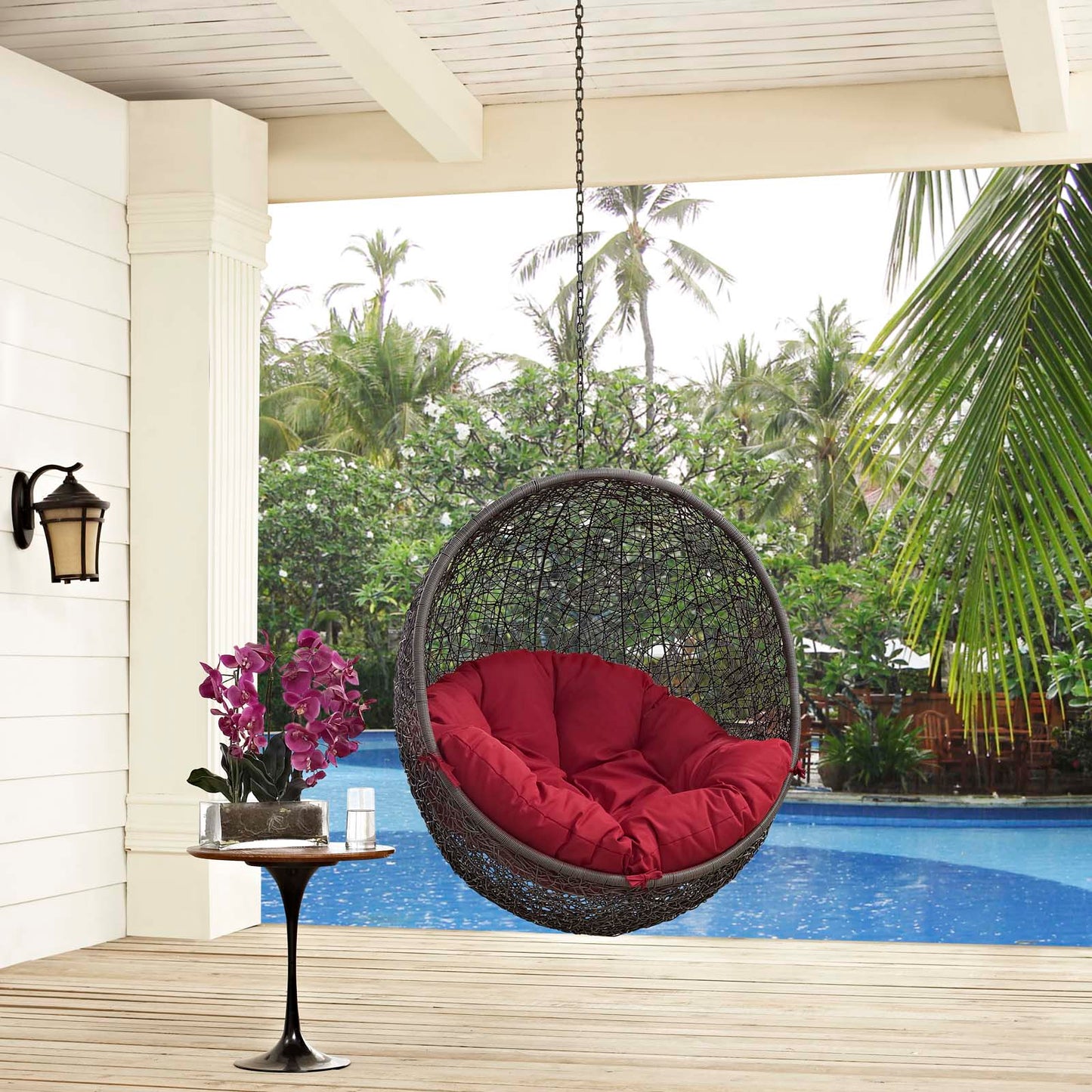 Hide Outdoor Patio Swing Chair Without Stand