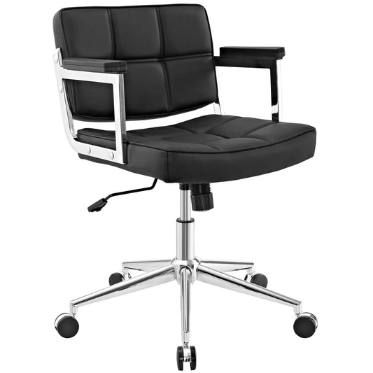 Portray Mid Back Upholstered Vinyl Office Chair