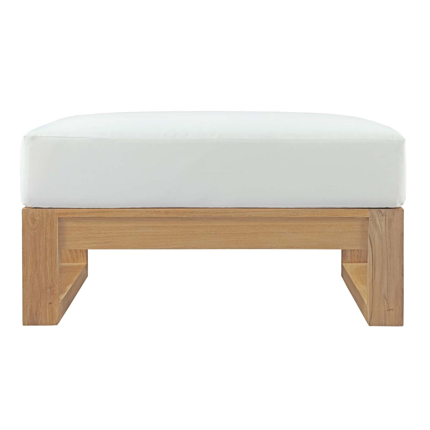 Upland Outdoor Patio Teak Ottoman