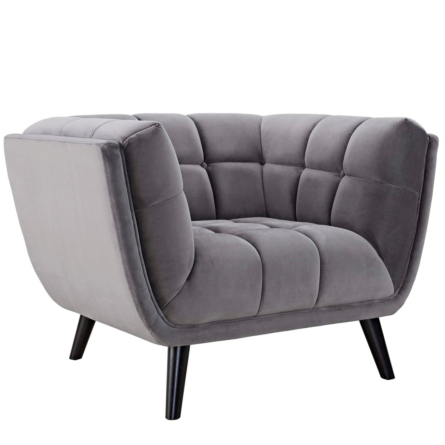 Fauteuil en velours Bestow Performance