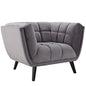 Fauteuil en velours Bestow Performance