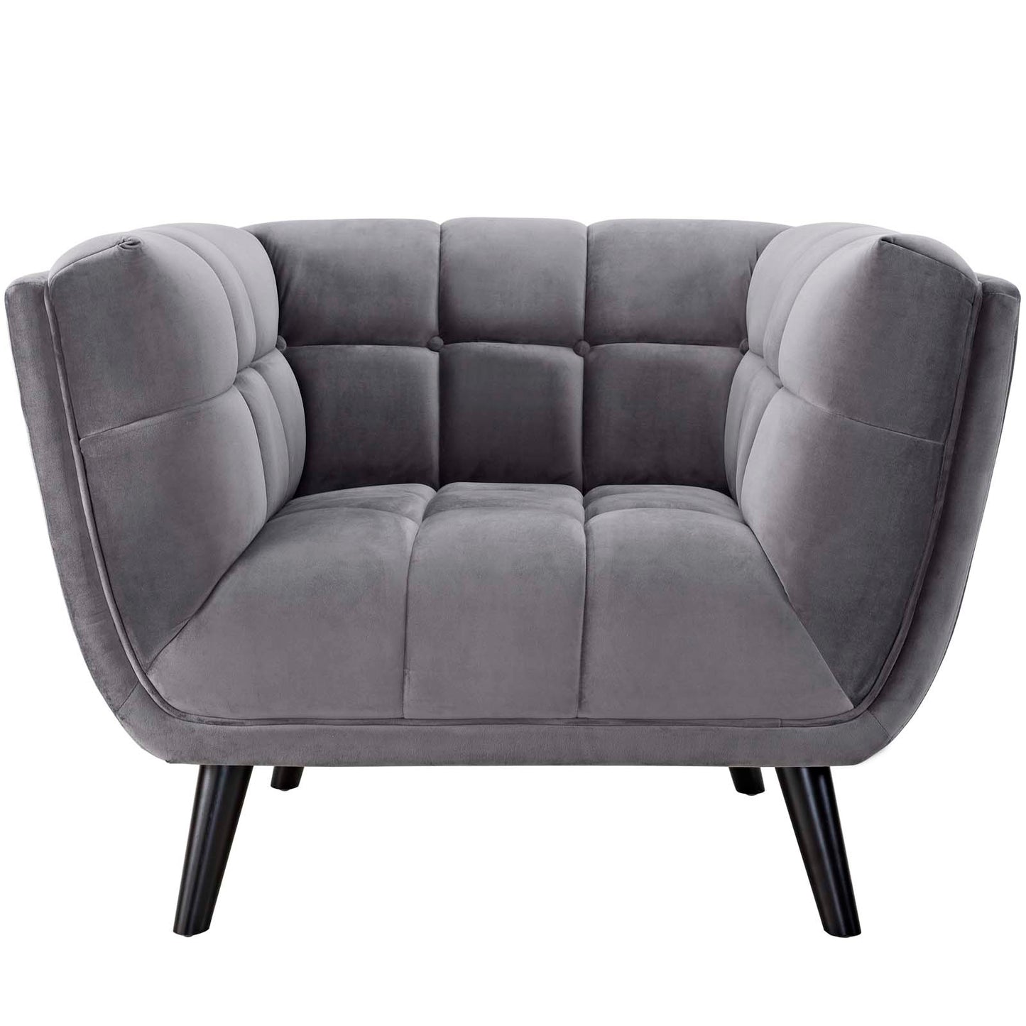 Fauteuil en velours Bestow Performance