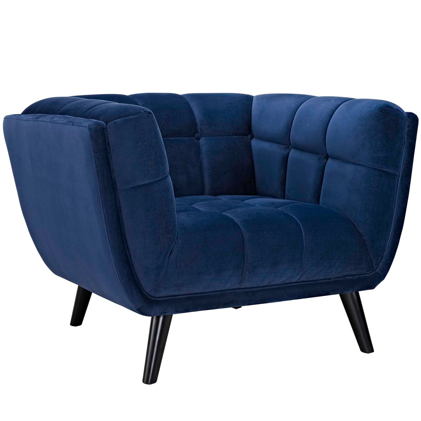 Fauteuil en velours Bestow Performance