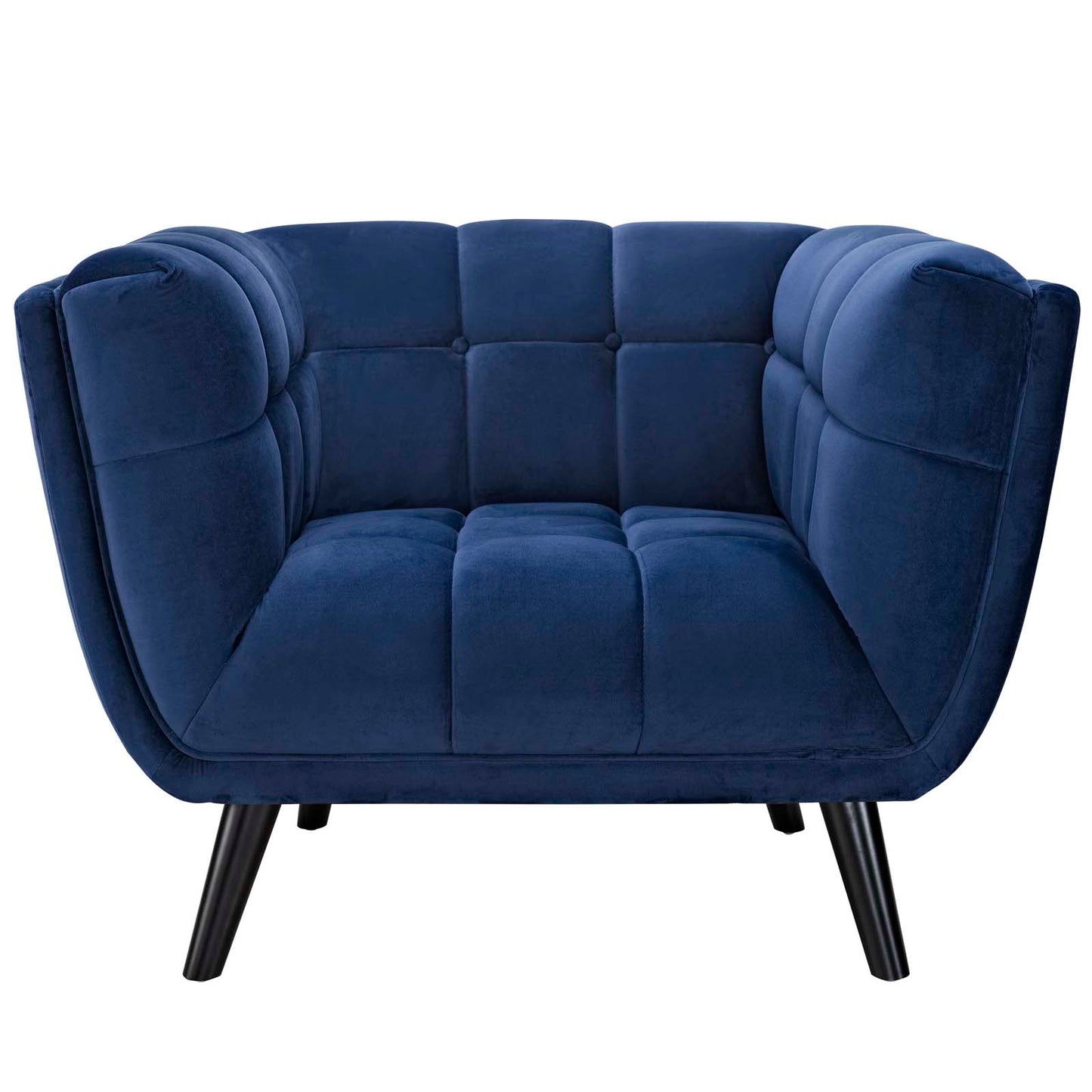 Fauteuil en velours Bestow Performance