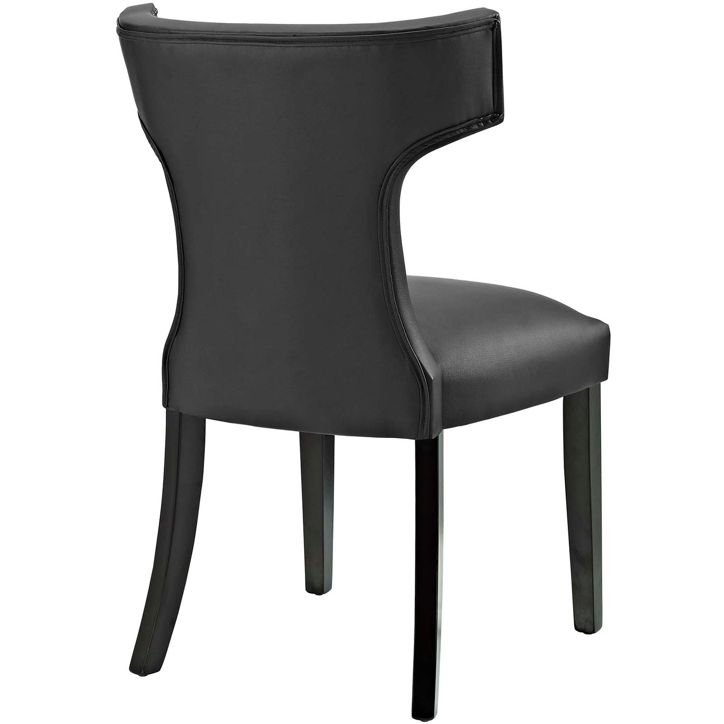 Juego de 2 sillas de comedor de vinilo Curve de Modway