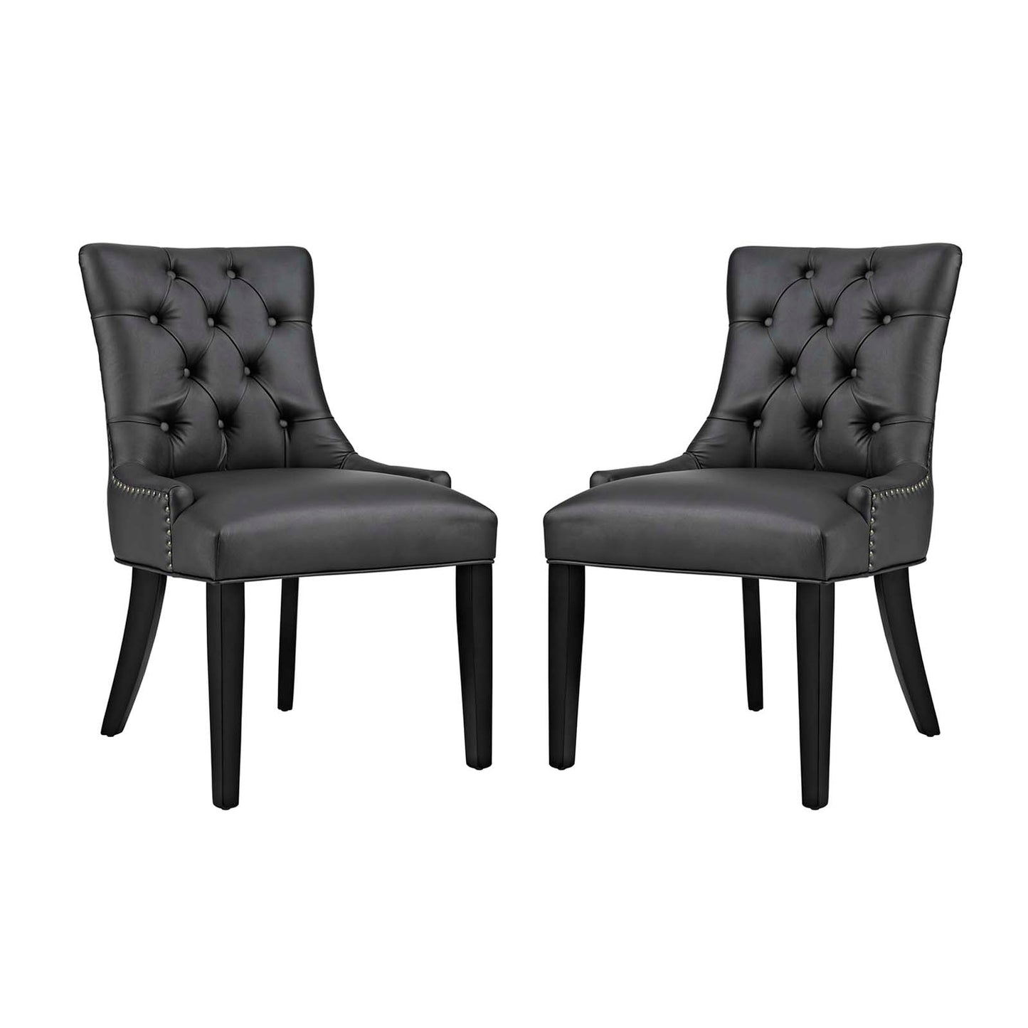 Regent Vinyl Dining Side Chair Set of 2