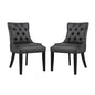 Regent Vinyl Dining Side Chair Set of 2