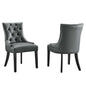 Regent Vinyl Dining Side Chair Set of 2