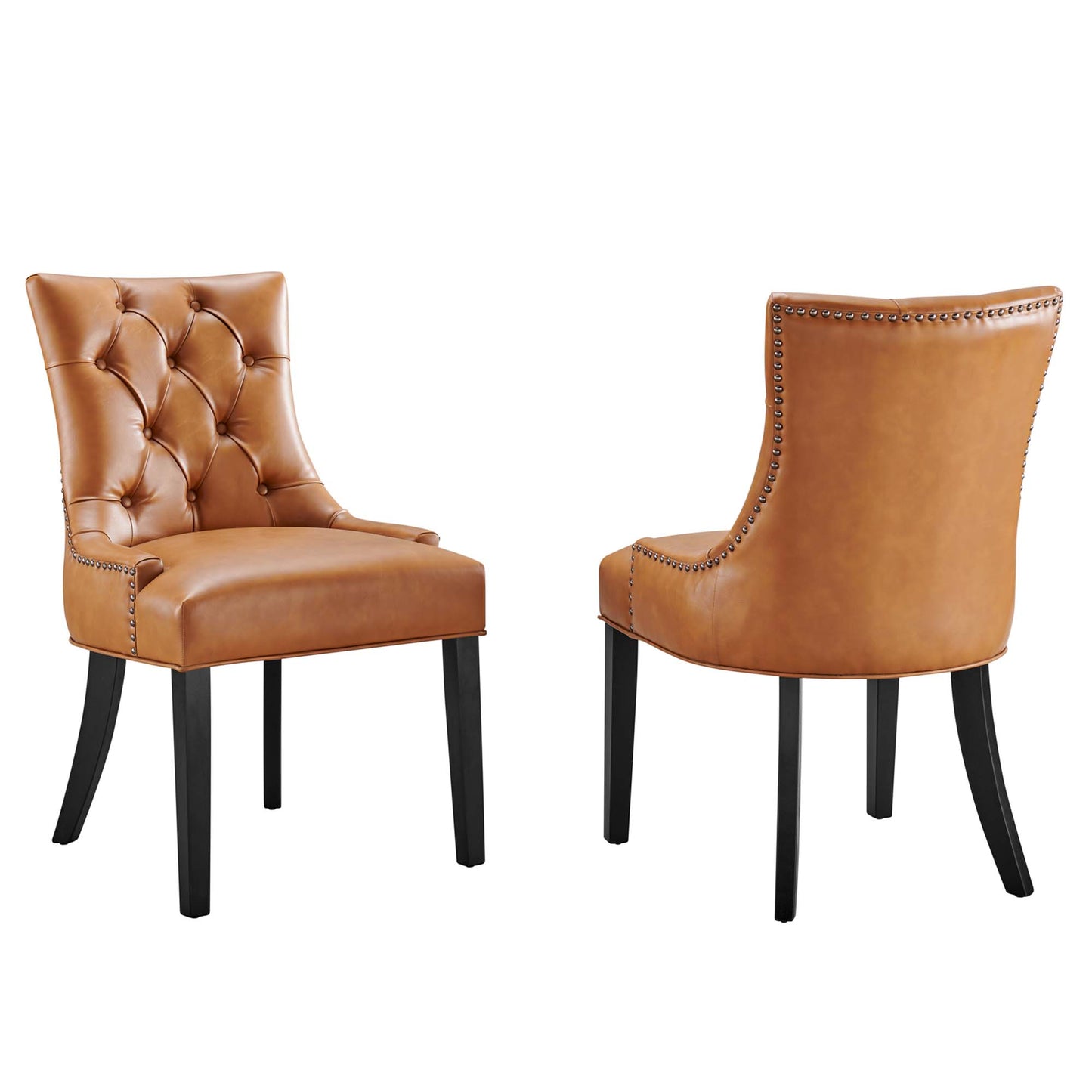 Regent Vinyl Dining Side Chair Set of 2