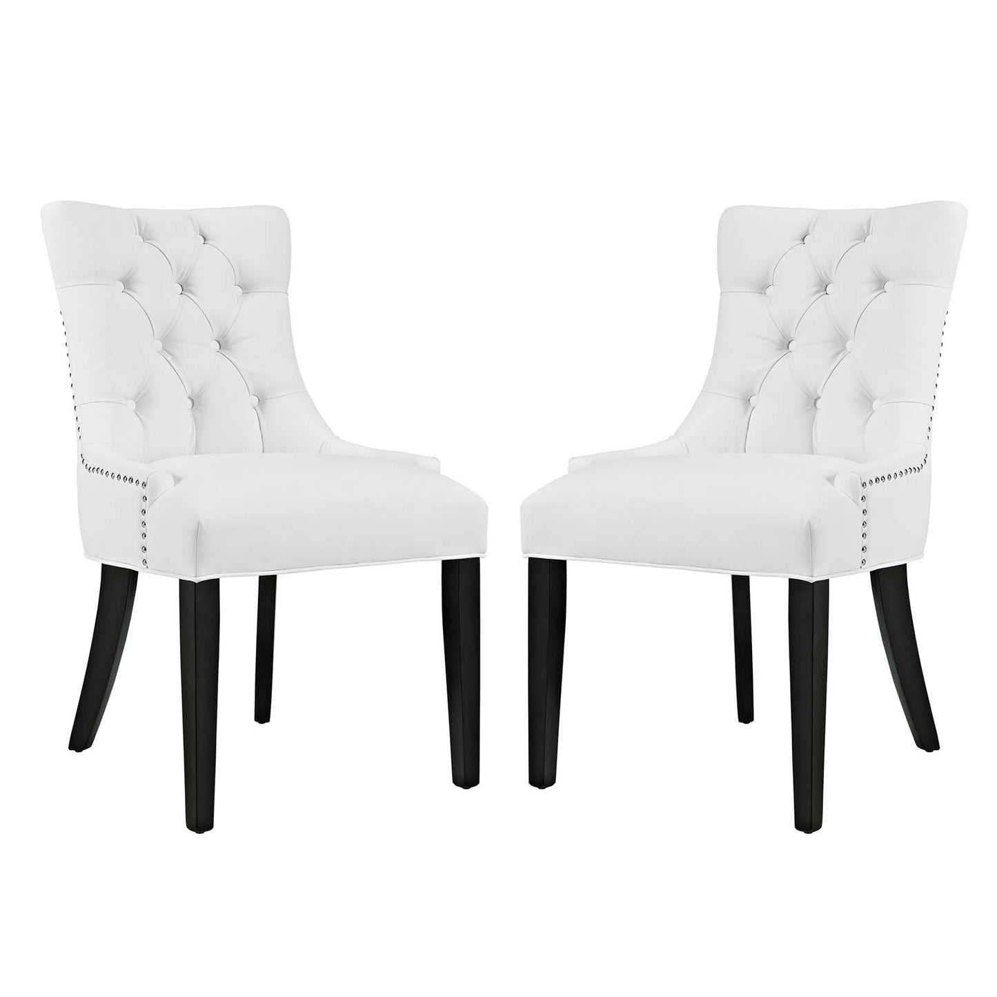 Regent Vinyl Dining Side Chair Set of 2