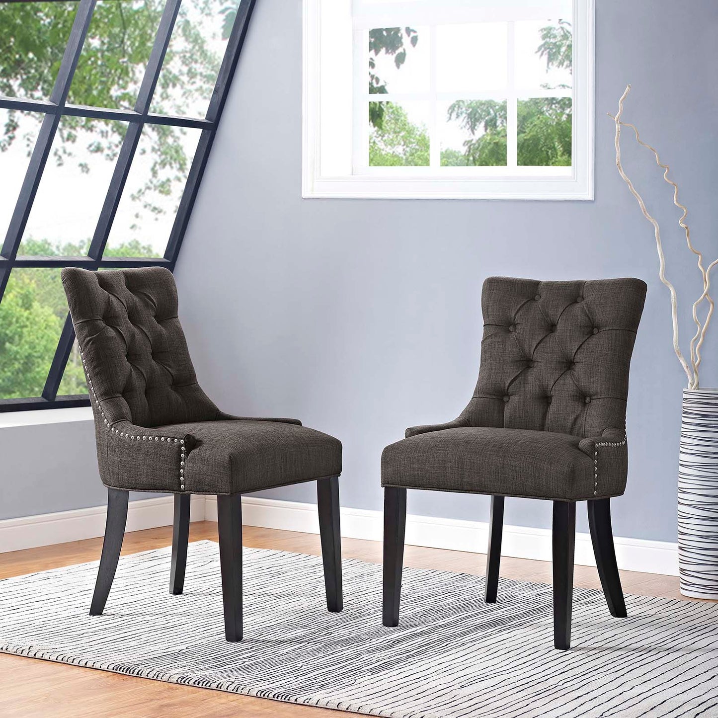 Regent Fabric Dining Side Chair Set of 2