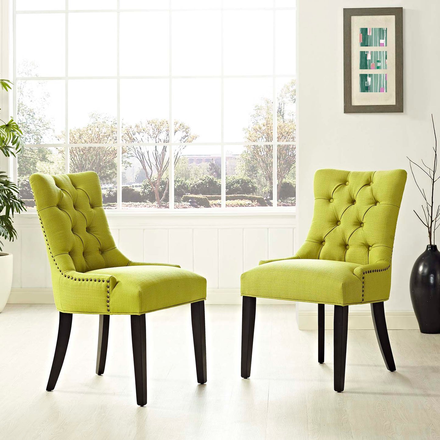 Regent Fabric Dining Side Chair Set of 2