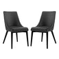 Viscount Vinyl Dining Side Chair Set of 2