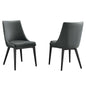 Viscount Vinyl Dining Side Chair Set of 2