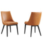 Viscount Vinyl Dining Side Chair Set of 2