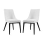 Viscount Vinyl Dining Side Chair Set of 2