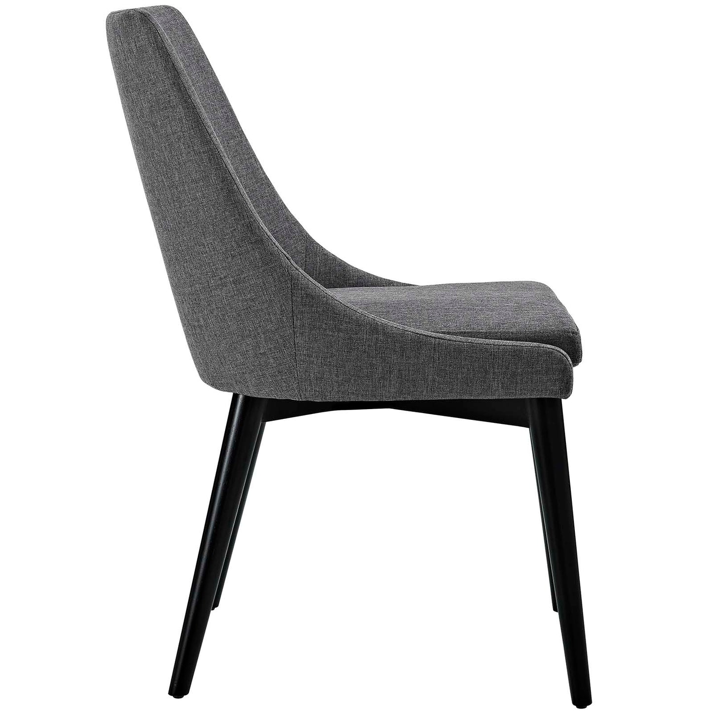 Lot de 2 chaises de salle à manger en tissu Viscount