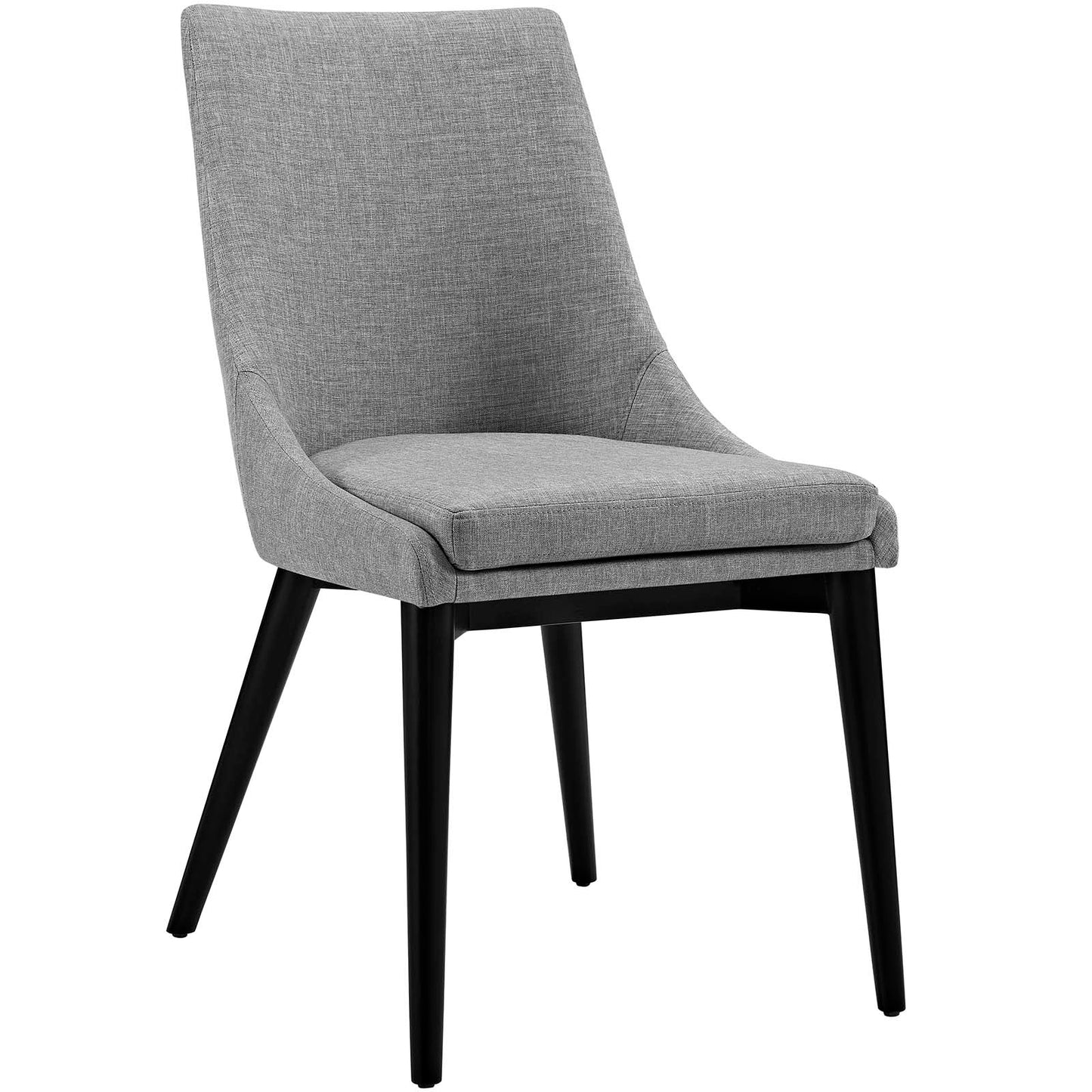 Lot de 2 chaises de salle à manger en tissu Viscount