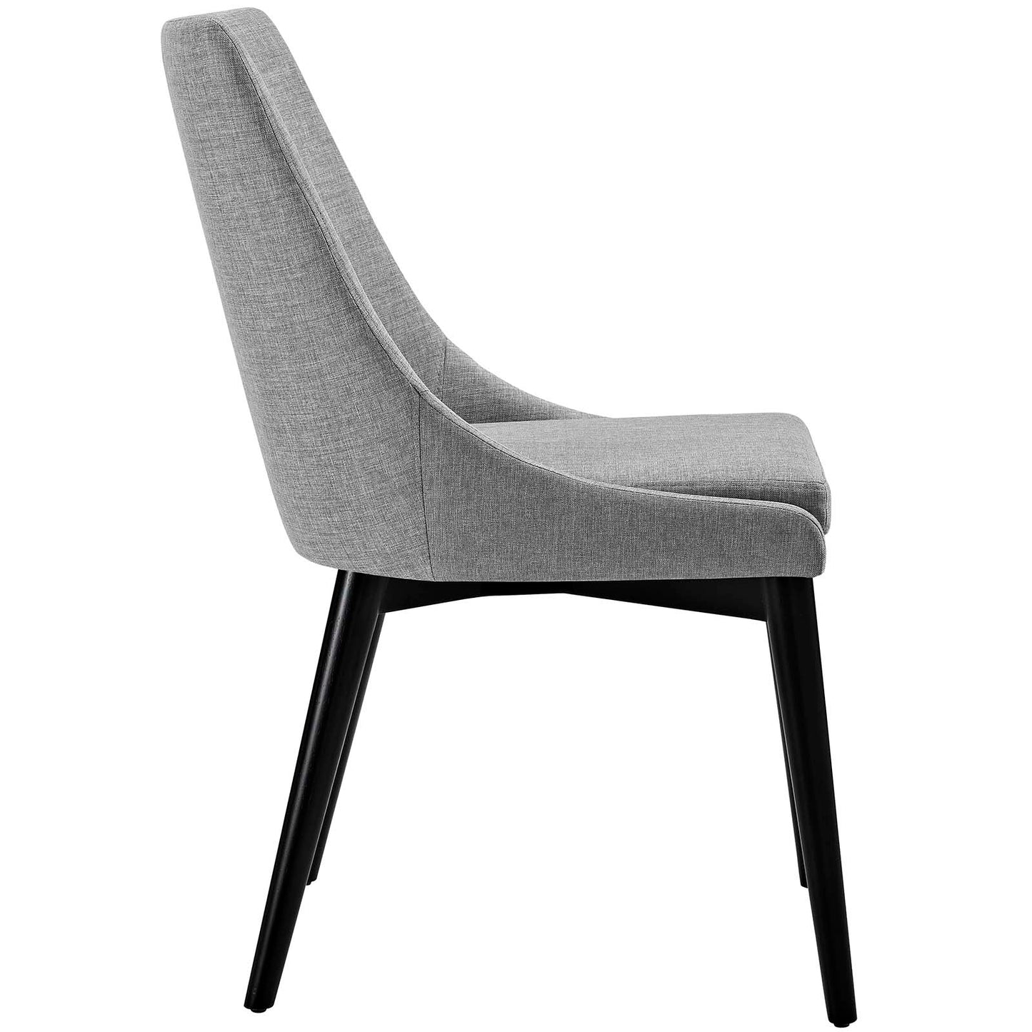 Lot de 2 chaises de salle à manger en tissu Viscount