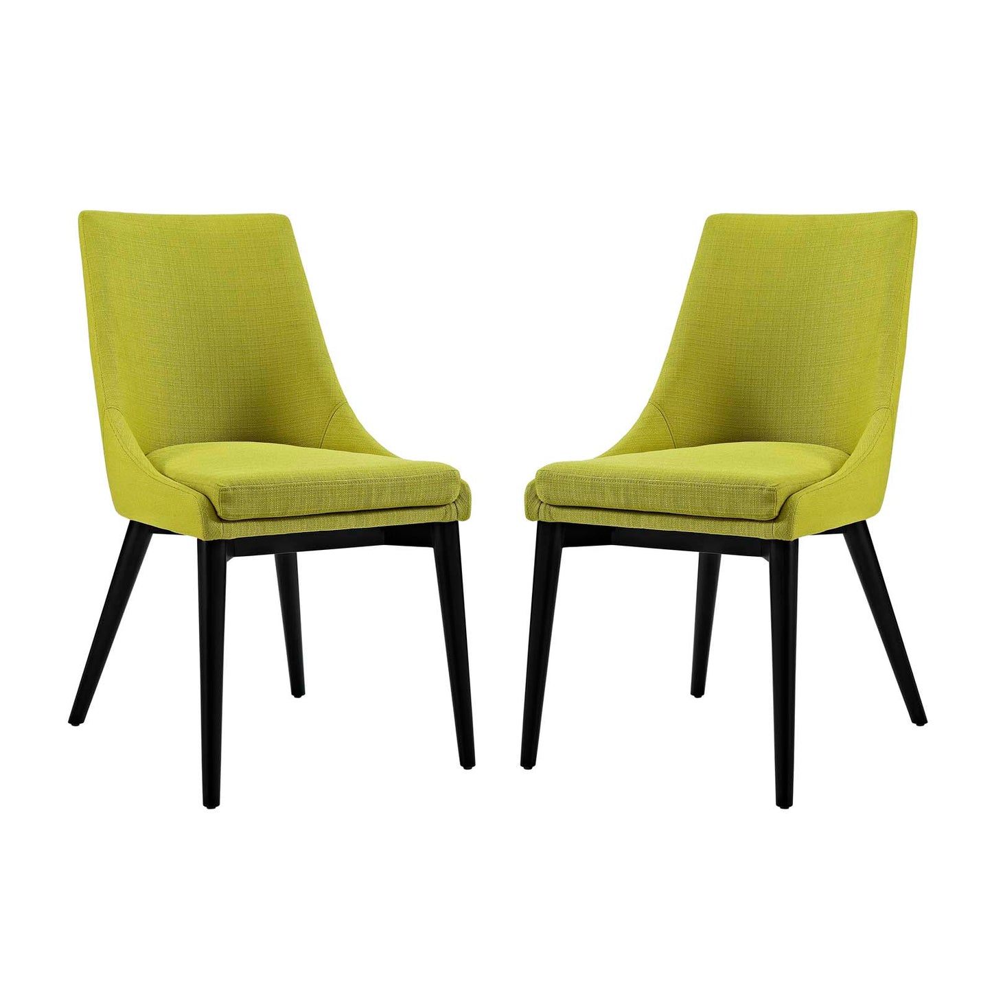 Lot de 2 chaises de salle à manger en tissu Viscount