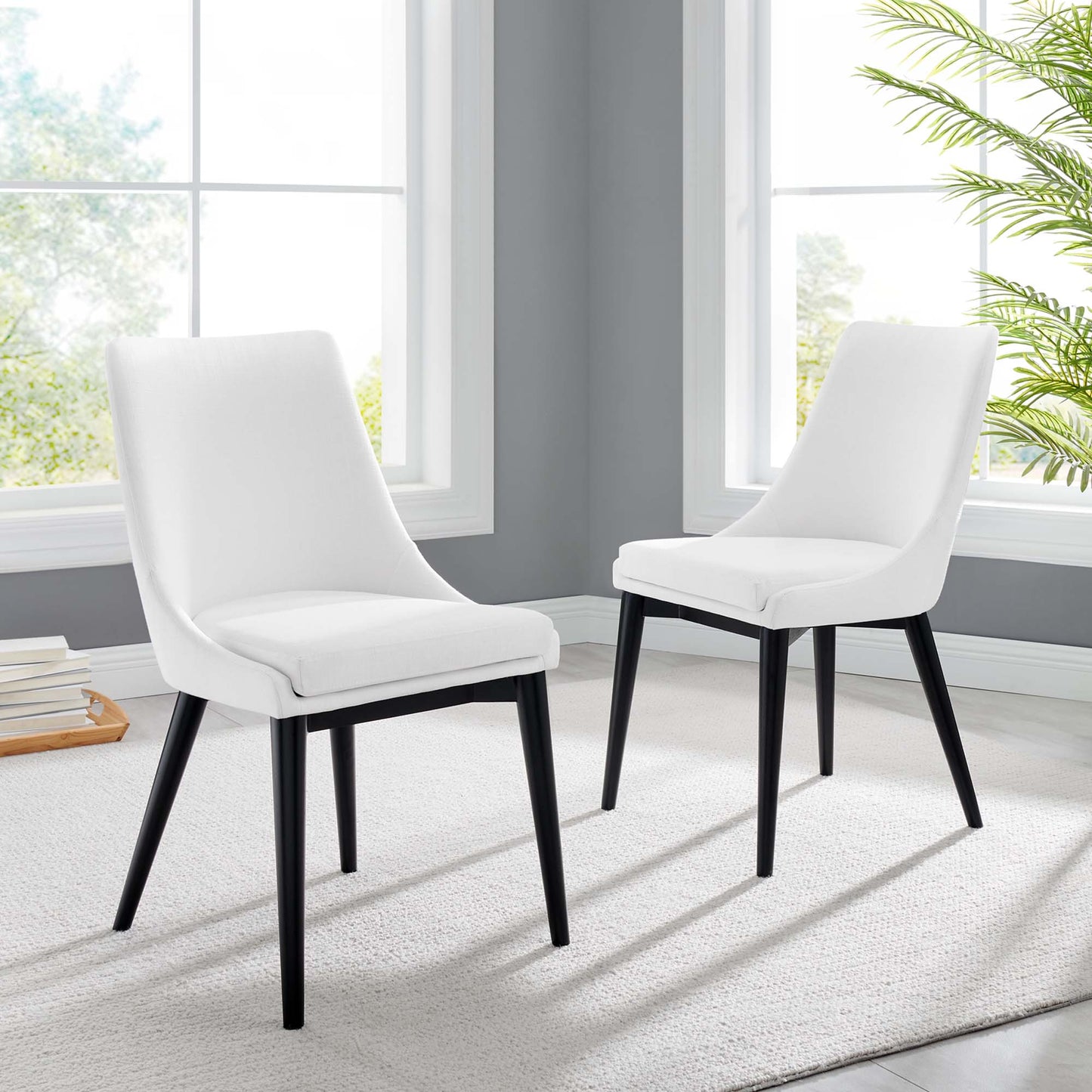 Viscount Fabric Dining Side Chair Set of 2