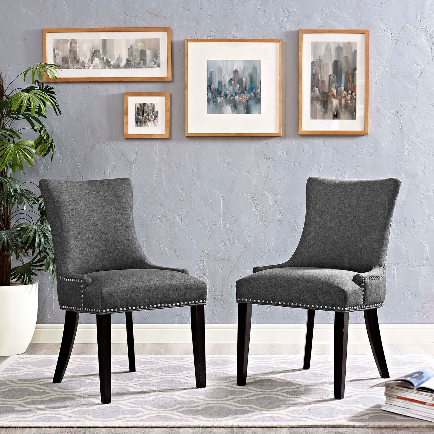 Marquis Fabric Dining Side Chair Set of 2