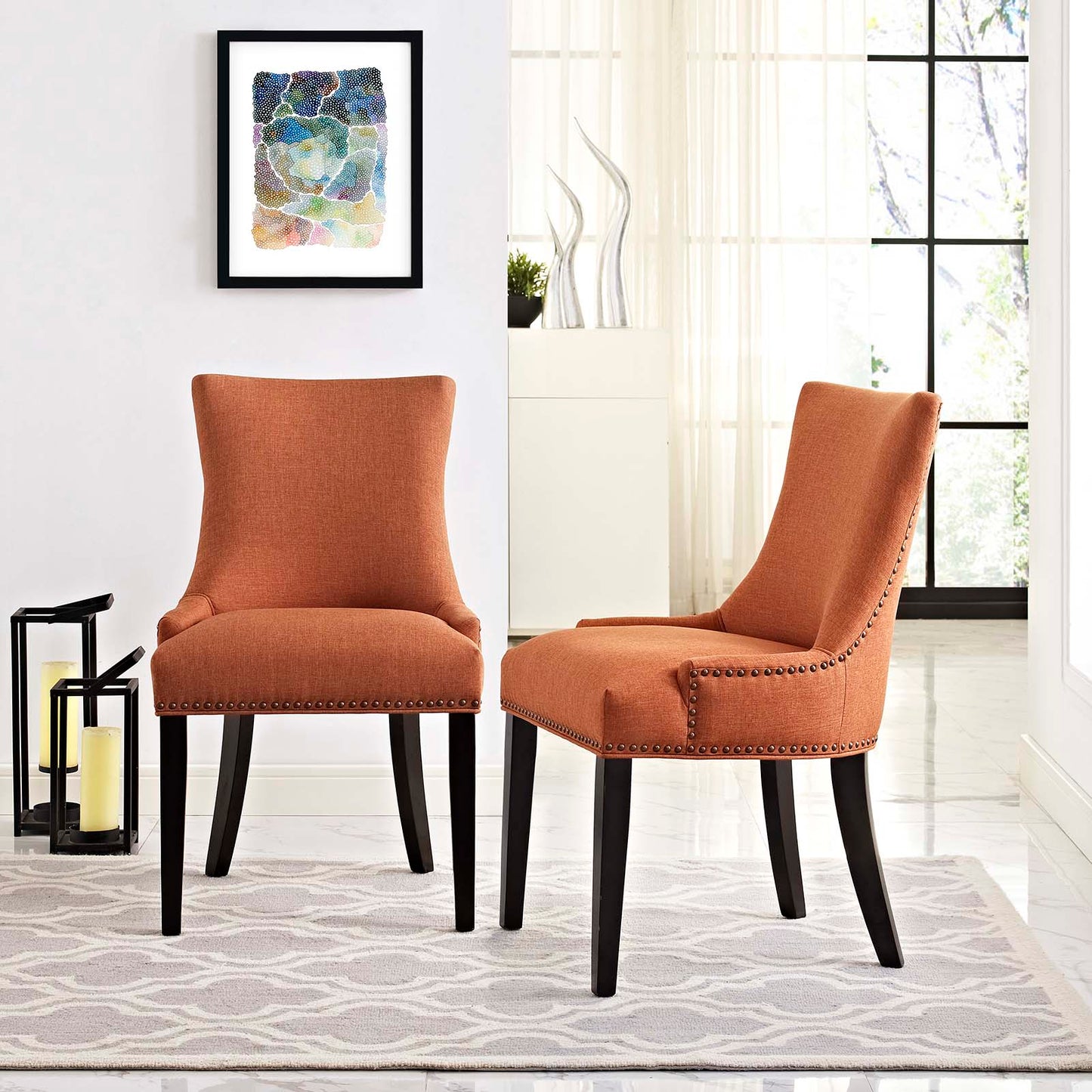 Marquis Fabric Dining Side Chair Set of 2