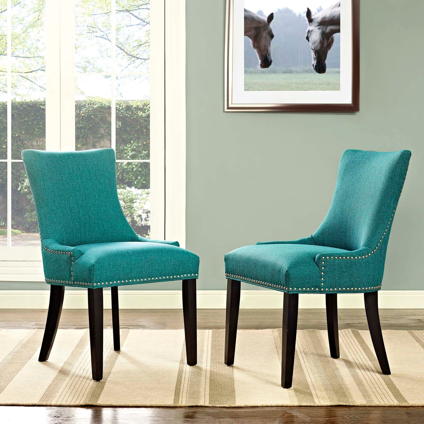 Marquis Fabric Dining Side Chair Set of 2