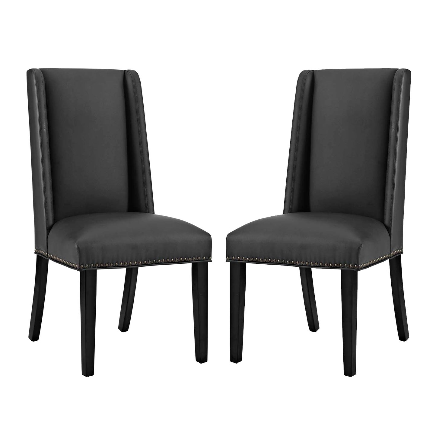 Baron Vinyl Dining Chair Set of 2