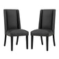 Baron Vinyl Dining Chair Set of 2