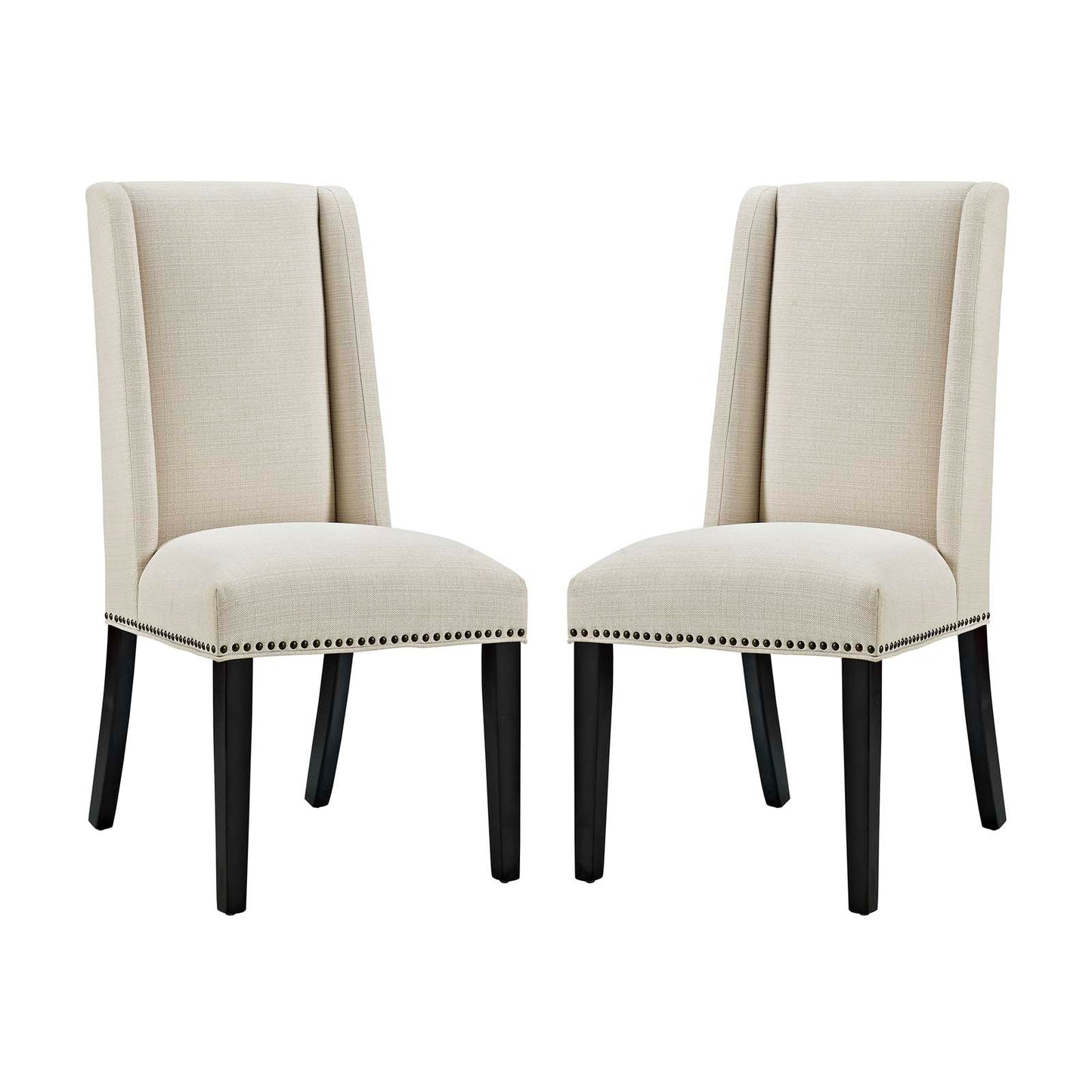 Lot de 2 chaises de salle à manger en tissu Baron par Modway